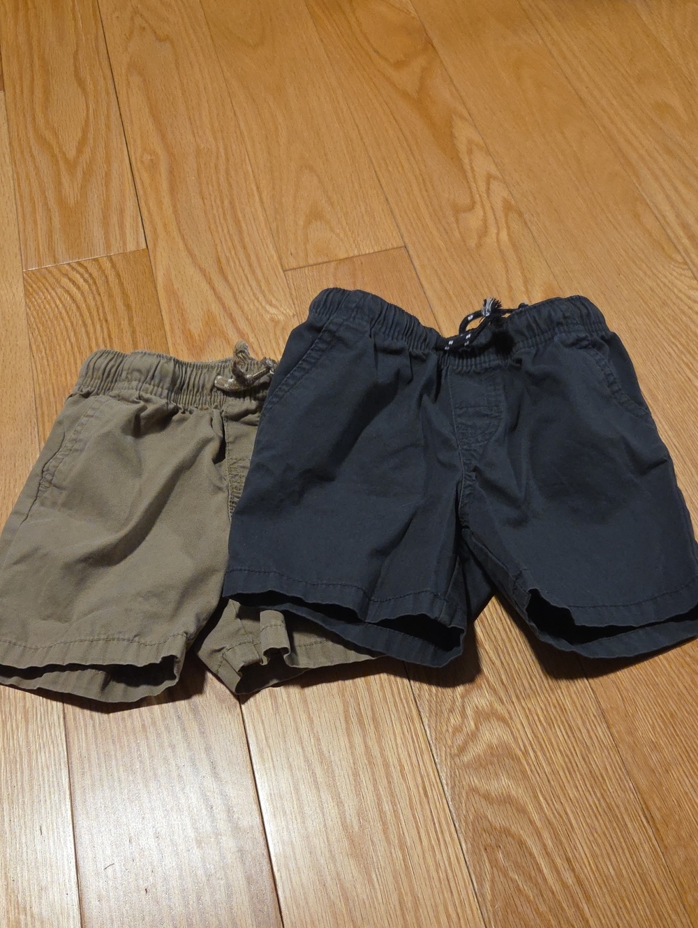 Cat & Jack Two-Pack Kids Shorts - Black and Olive
